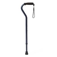 Offset Handle Aluminum Cane With Wrist Strap  Blue ice  Qty. 6