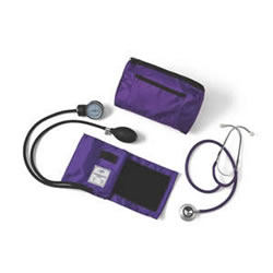 Compli-Mates Dual-Head Stethoscope & Aneroid Sphyg  Purple