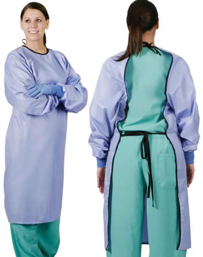 Medline Blockade Backless Cover Gowns Qty. 12 #MDT012093