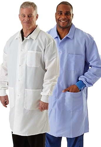 ResiStat Men's Protective Lab Coats  Reusable Protective  Barriers