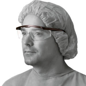 Safety Glasses With Black Strip 12/Box