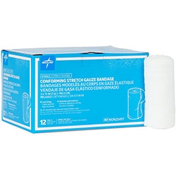 Medline Sterile Conforming Stretch Gauze Bandages 3 inch x 75 inch case of 96