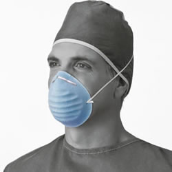 Medline Cone-Style Surgical Face Mask # NON27381Z Qty. 50