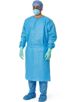 Premium Suprel Isolation Gowns Blue