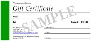 $50 Gift Certificate