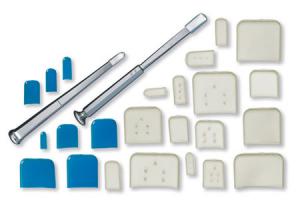 Osteotome Guards - 6.4mm x 19.1mm  blue  Qty. 50