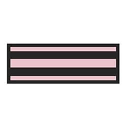 Identification Sheet Tape - Pink Black stripe  1 4