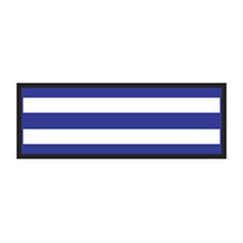 Identification Sheet Tape - Royal blue white stripe  1 4