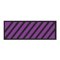 Identification Sheet Tape - Purple black diagonal stripe  1 4