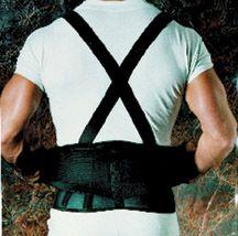 9  Back Belts With Suspenders Black Regular Sportaid