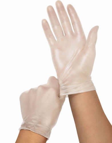 Vinyl Powder-Free Clear Exam Gloves Case of 1500