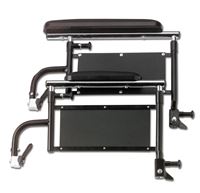 Wheelchair Accessories: Height Adjustable Removable Desk-Length Arms for K4, Qty. 1 pr
