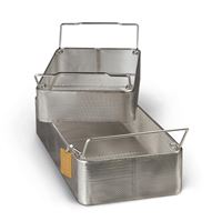 Inner Trays for Steriset Containers - Wire Mesh Stainless Steel  10 L x 9 1 2 W x 2 1 2 H