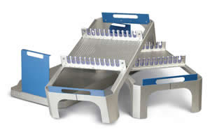 Steriset Laparoscopic Tray - Fits in 10  high full-size Steriset container. Holds 23 instruments.