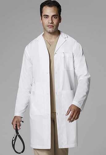 WonderLab by WonderWink Men's 42" Long Lab Coat with Tablet Pocket #7302