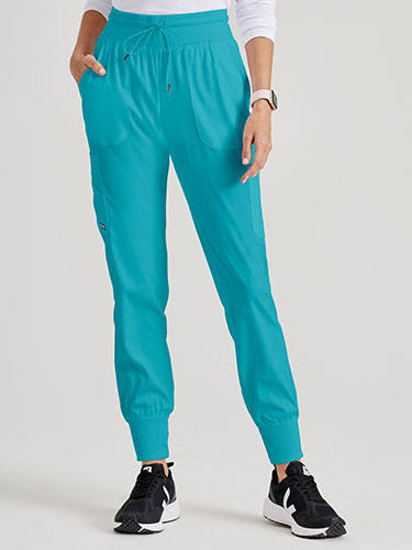 Grey's Anatomy Spandex Stretch Carly Jogger Style Scrub Pants #GRSP527