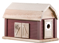 Barn Birdhouse | Cedar | Handcrafted by Boulder Bay Birdhouse | Made in USA