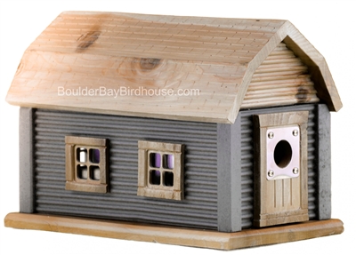 Mountain Cabin Birdhouse | Cedar | Handcrafted by Boulder Bay Birdhouse | Made in USA