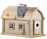 Cabin Birdhouse | Cedar | Handcrafted by Boulder Bay Birdhouse | Made in USA