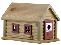 Cabin Birdhouse | Cedar | Handcrafted by Boulder Bay Birdhouse | Made in USA