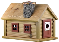 Cabin Birdhouse | Cedar | Handcrafted by Boulder Bay Birdhouse | Made in USA