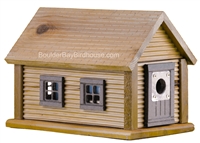 Cabin Birdhouse | Cedar | Handcrafted by Boulder Bay Birdhouse | Made in USA