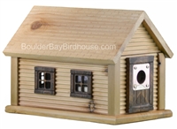 Cabin Birdhouse | Cedar | Handcrafted by Boulder Bay Birdhouse | Made in USA