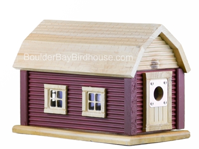 Cabin Birdhouse | Cedar | Handcrafted by Boulder Bay Birdhouse | Made in USA