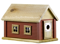 Cabin Birdhouse | Cedar | Handcrafted by Boulder Bay Birdhouse | Made in USA