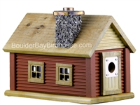 Cabin Birdhouse | Cedar | Handcrafted by Boulder Bay Birdhouse | Made in USA