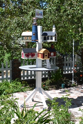 Retail Display Stand - Eight Birdhouses