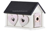 Sweetheart Cabin Birdhouse | Cedar | Handcrafted by Boulder Bay Birdhouse | Made in USA