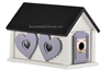 Sweetheart Cabin Birdhouse | Cedar | Handcrafted by Boulder Bay Birdhouse | Made in USA