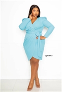 Buxom Curvy Wrap Dress BD20103X