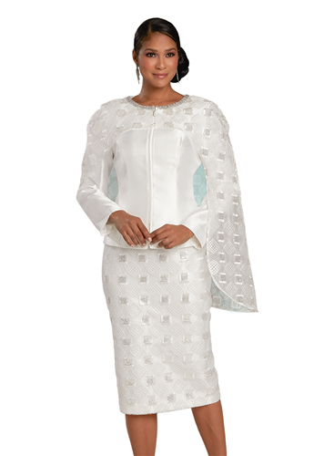 Donna Vinci Dress W/Cape 11916