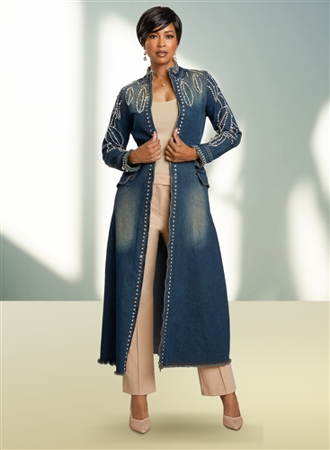 Dv Jean Denim Coat Dress 8463