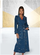 Dv Jeans Denim Coat Dress 8491