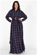 Eien Plaid Maxi Dress EI1530