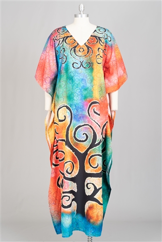 Etc Long Print Kaftan JEL135