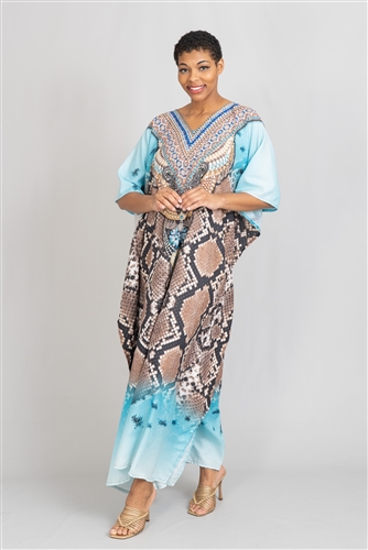 Etc Long Print Kaftan JEL137