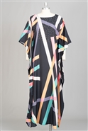 Etc Long Print Kaftan JEL202