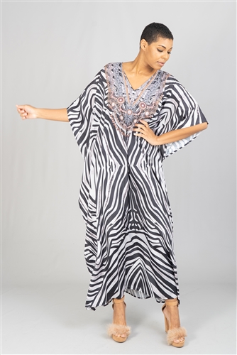 Etc Long Print Kaftan KAF104