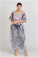 Etc Long Print Kaftan KAF108