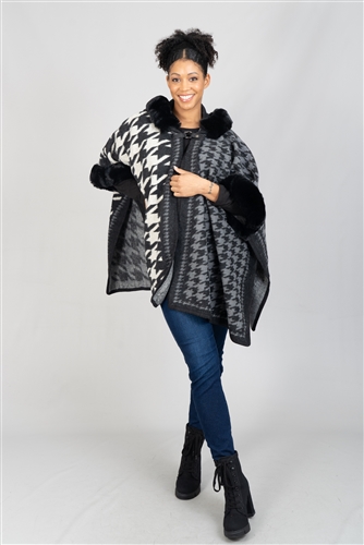 Fashion Faux Fur Cape A101