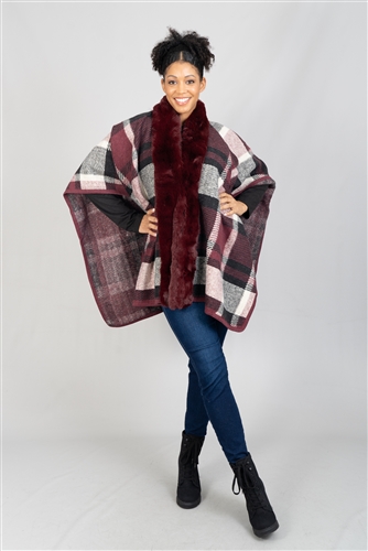 Fashion Faux Fur Cape A115