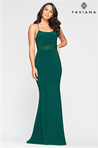 Faviana Jersey Dress S10421