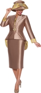 Gmi 3pc Skirt Suit Twill 9853