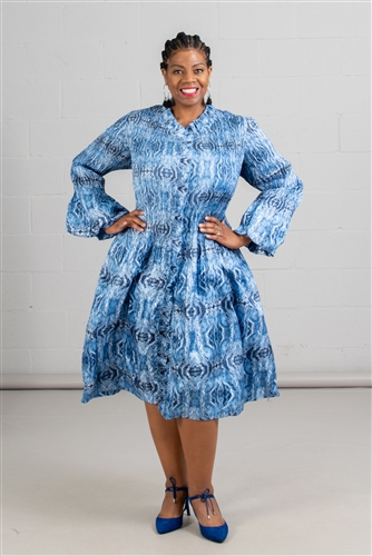 Jerry T Print Dress SR7206