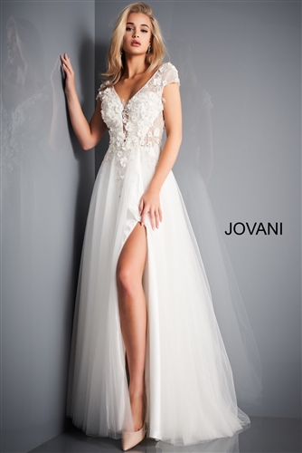 Jovani Bridal Floral Gown JB64168