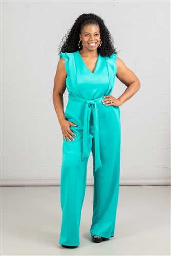 Karen T Ruffle Jumpsuit 19262